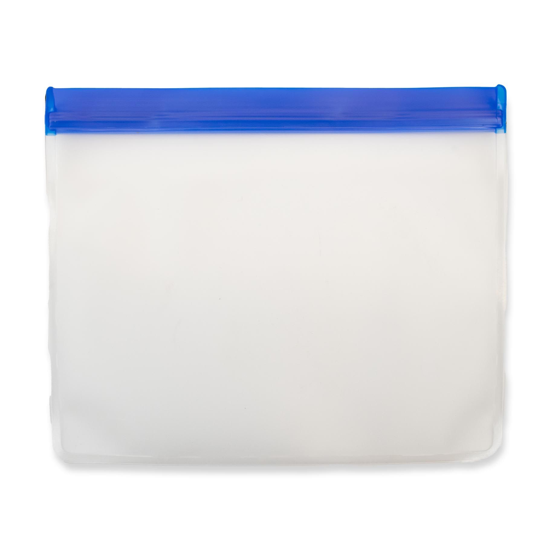 Clear with Blue Zip Lock - Blank